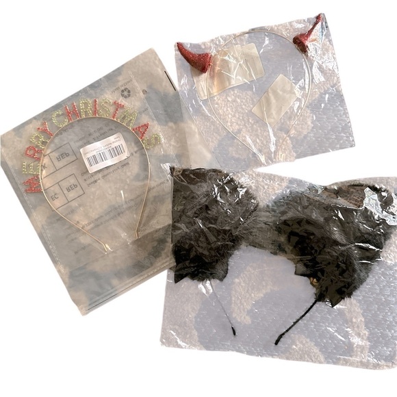 Accessories - Bundle Of 3 Seasonal Headbands Halloween Christmas Hair Theme Party Brand New